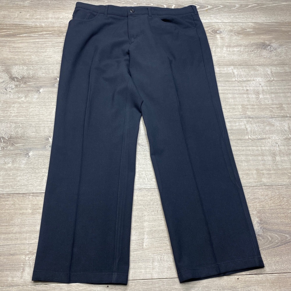 Alberto Ceramica Comfort Fit Navy Blue‎ Pants Mens 52 38x29 Stretch Trousers